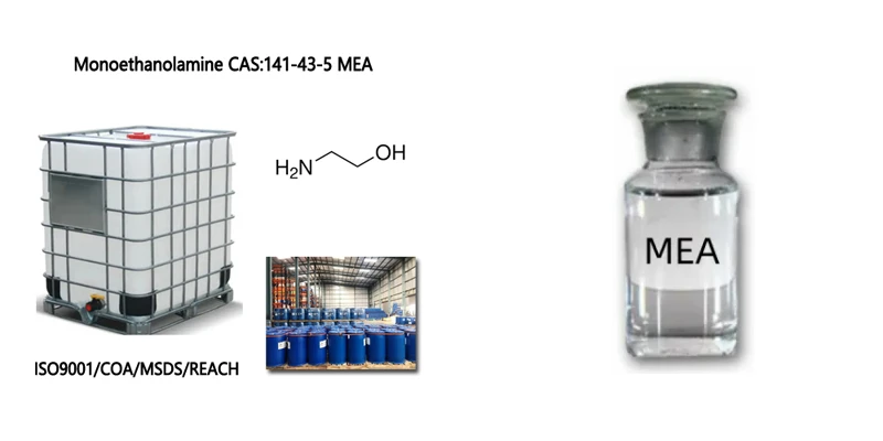 99.5% Min Monoethanolamine/Mono Ethanol Amine/Mea CAS No. 141-43-5 Industrial Grade 99.5% Min Monoethanolamine/Mono Ethanol Amine/Mea CAS No. 141-43-5 Industrial Grade